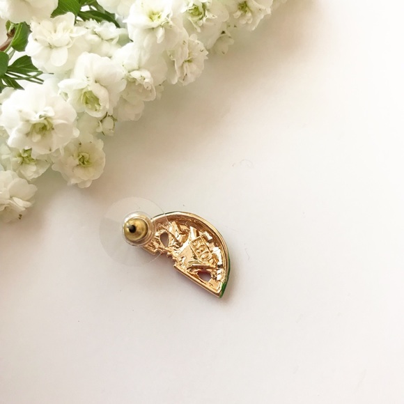 LAST PAIR Tiny Watermelon Rhinestone Earrings Stud - Picture 4 of 4